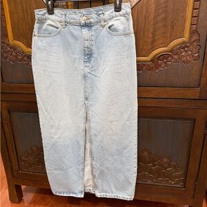 Gianni Bini Light Blue Denim Midi Skirt